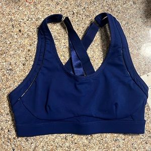 NWT Fabletics Belle High Impact Sports Bra, royal blue, size small